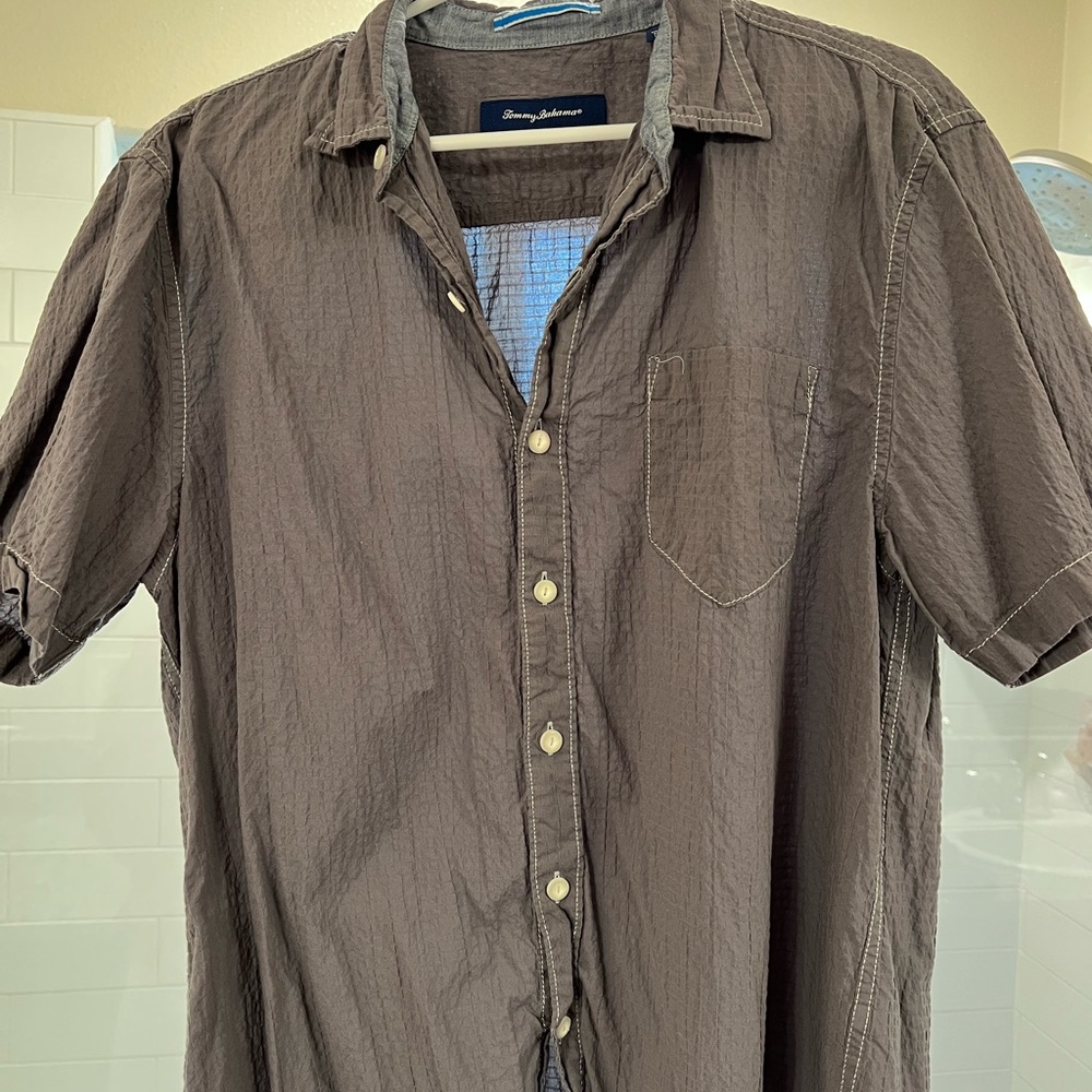 Tommy Bahama Brown Casual Button Down Shirt